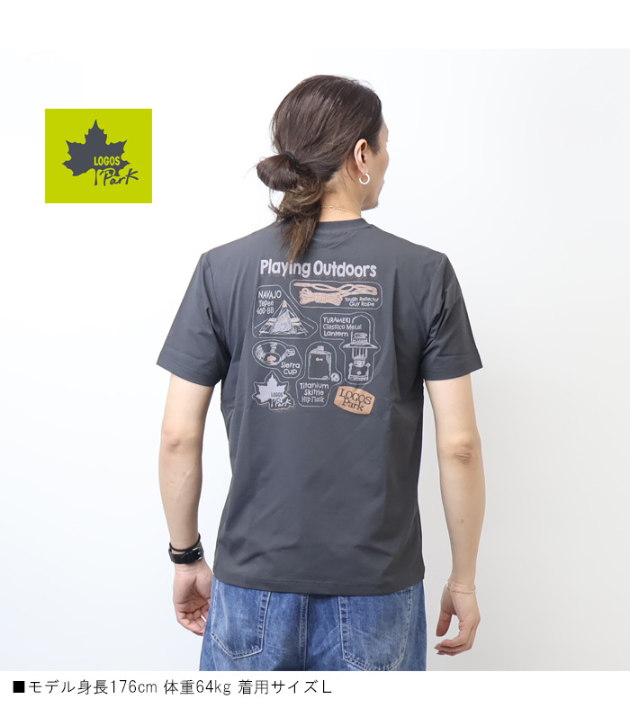 LOGOS（ロゴス） LOGOS Park ロゴスパーク バックプリント 半袖Tシャツ