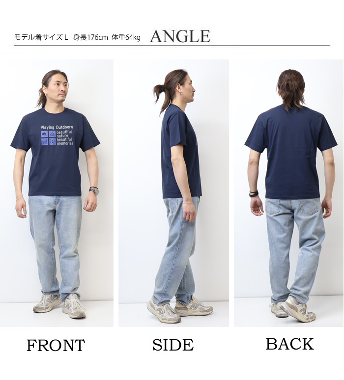 LOGOS（ロゴス） LOGOS Park ロゴスパーク プリント 半袖Tシャツ 半T