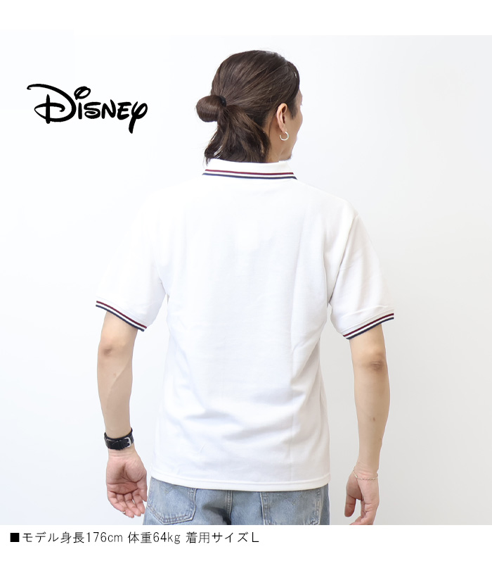 Disney（ディズニー） ミッキーマウス リブライン ワンポイント刺繍