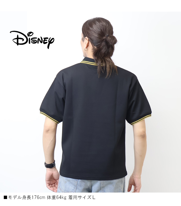 Disney（ディズニー） ミッキーマウス リブライン ワンポイント刺繍