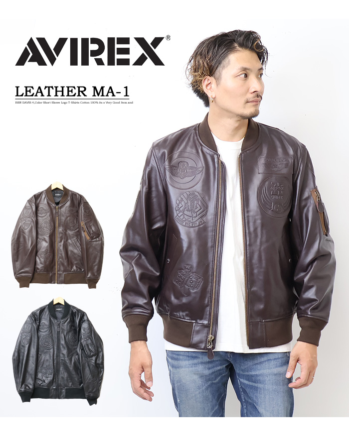 AVIREX アヴィレックス MA-1 レザージャケット トップガン シープ