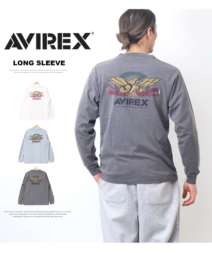 AVIREX アヴィレックス ヴィンテージ ラベル 長袖Tシャツ 783-5130013_1.jpg