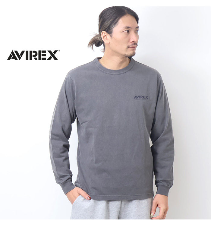 AVIREX アヴィレックス ヴィンテージ ラベル 長袖Tシャツ AVIREX アヴィレックス ヴィンテージ ラベル 長袖Tシャツ