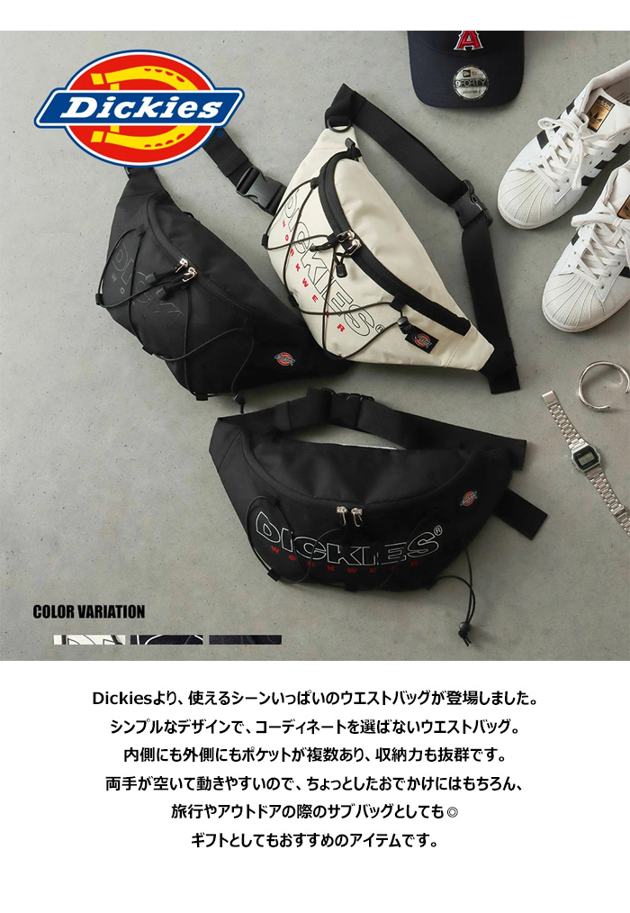 Dickies（ディッキーズ） アウトラインロゴ ウエストバッグ メンズ