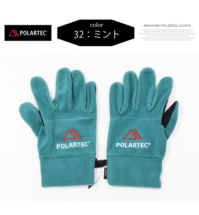POLARTEC ポーラテック フリースグローブ 手袋 スマホ対応 アーム
