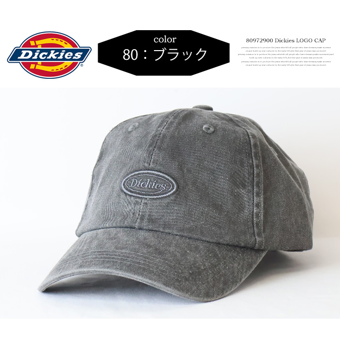 Dickies（ディッキーズ） ロゴ刺繍 ピグメント加工 ベースボール