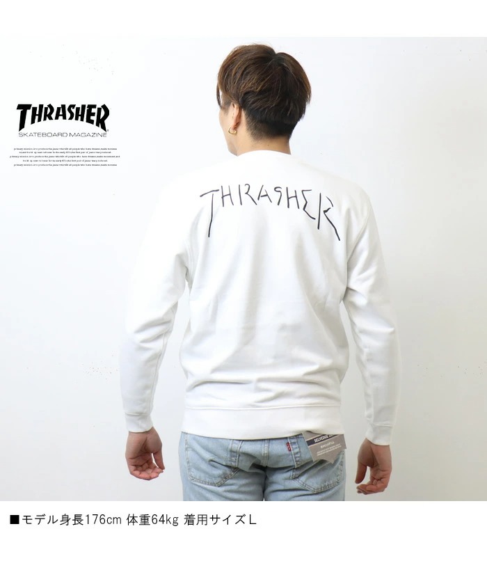 THRASHER スラッシャー ゴンズアートロゴ プリント スウェット