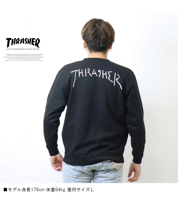 THRASHER スラッシャー ゴンズアートロゴ プリント スウェット