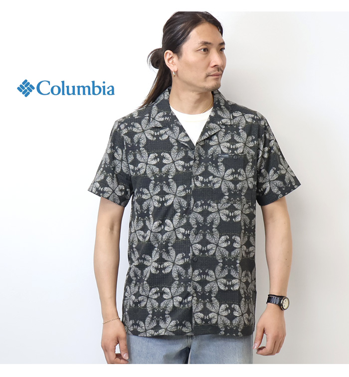 江*川様 ゲキレア　限定 伊藤巧　コロンビアトーナメントシャツ Columbia（コロンビア） ユーティライザープリントキャンプシャツ 半袖