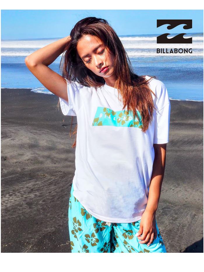 BILLABONG（ビラボン） ウィメンズ RECTANGLE TEE 半袖Tシャツ 半T BOY