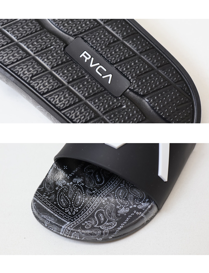 RVCA（ルーカ） LOGO BANDANA SANDAL シャワーサンダル シャワサン