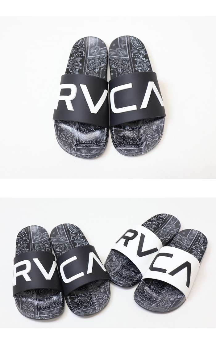 RVCA（ルーカ） LOGO BANDANA SANDAL シャワーサンダル シャワサン
