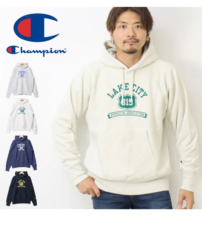 Champion チャンピオン リバースウィーブ プリント スウェットパーカー フーディー 裏起毛 メンズ レディース ユニセックス プルパーカー  送料無料 C3-W111 : 12707 : REX ONE - 通販 - Yahoo!ショッピング