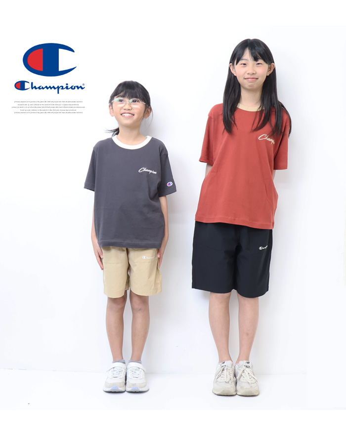 Champion（チャンピオン） キッズ シアサッカー地 ハーフパンツ
