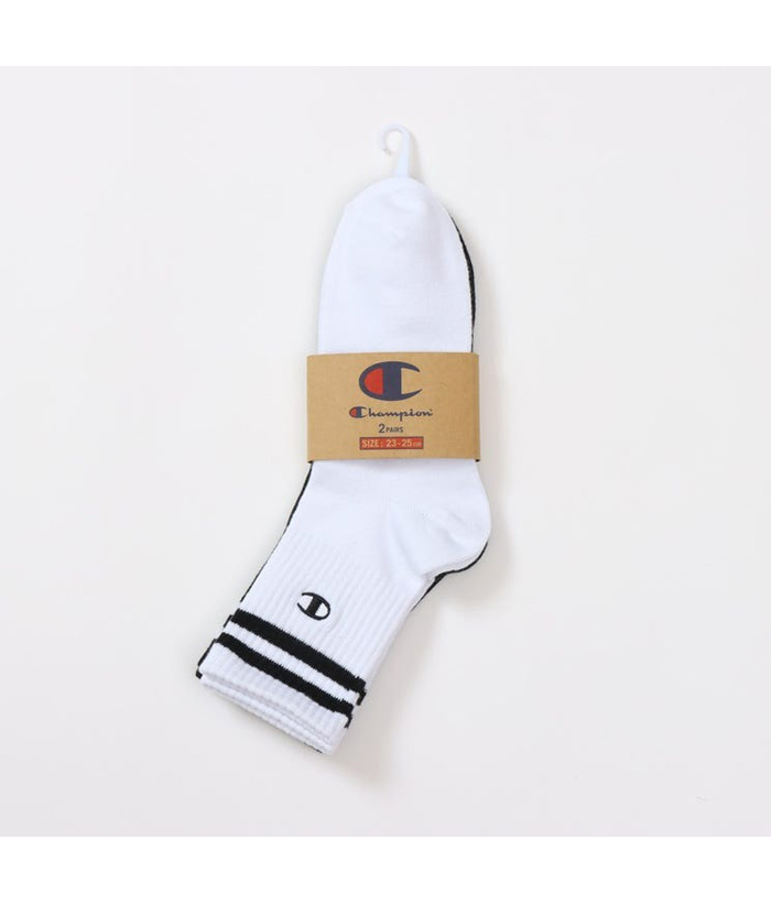 Champion（チャンピオン） 2P ロークルーソックス 25〜27cm 靴下 2足