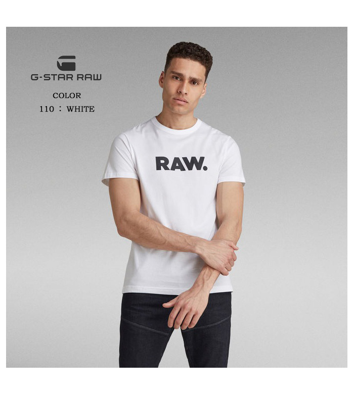 G-STAR RAW ジースターロウ HOLORN T-SHIRT 半袖Ｔシャツ 半T プリント 