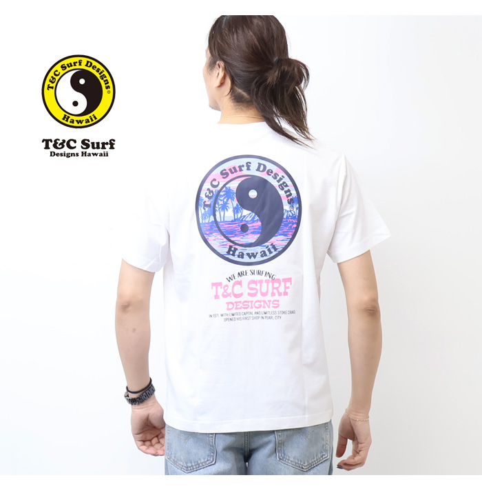 タウン&カントリー T&C Surf Designs プリント 半袖Tシャツ 海 ヤシの