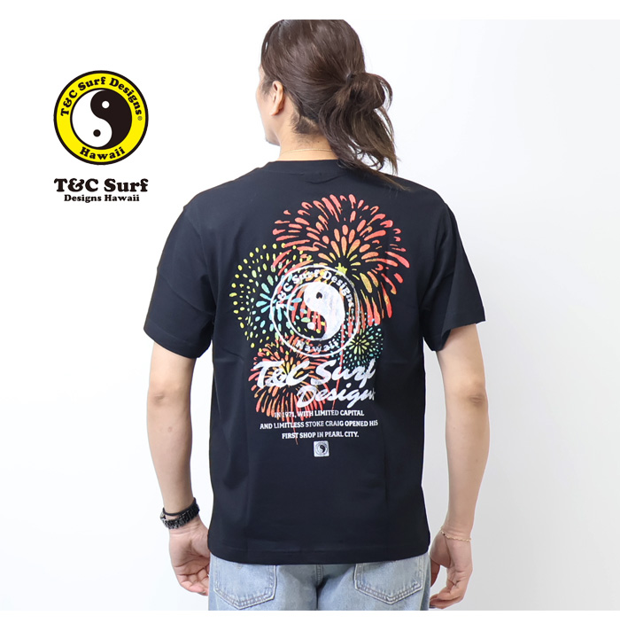 タウン&カントリー T&C Surf Designs プリント 半袖Tシャツ 花火