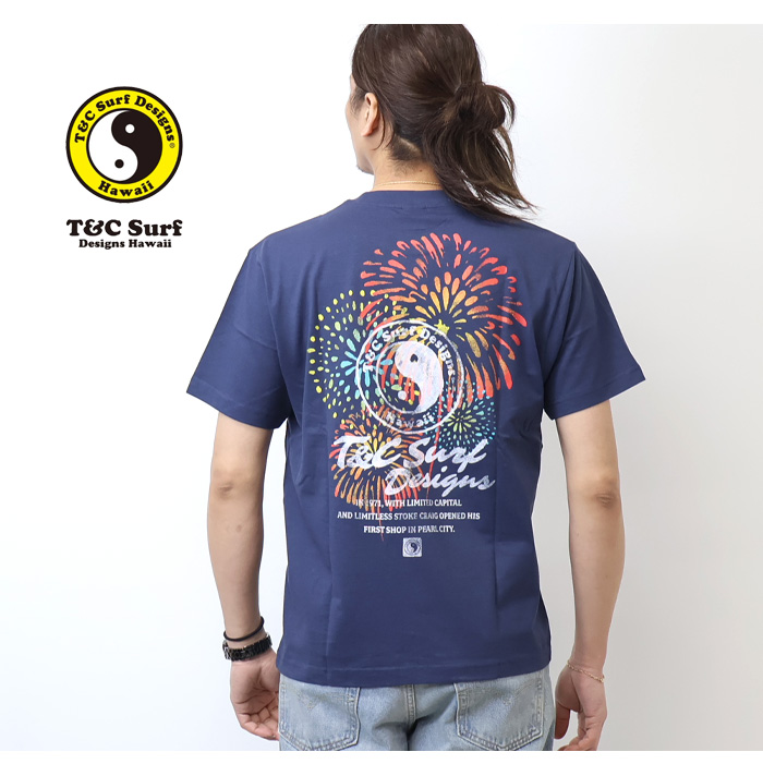 タウン&カントリー T&C Surf Designs プリント 半袖Tシャツ 花火