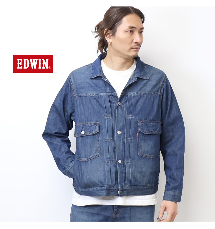 503 EDWIN エドウィン 505J ライトオンス Gジャン デニムジャケット