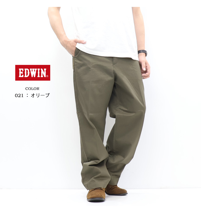 EDWIN（エドウィン） KHAKIS レギュラーフィット チノパンツ