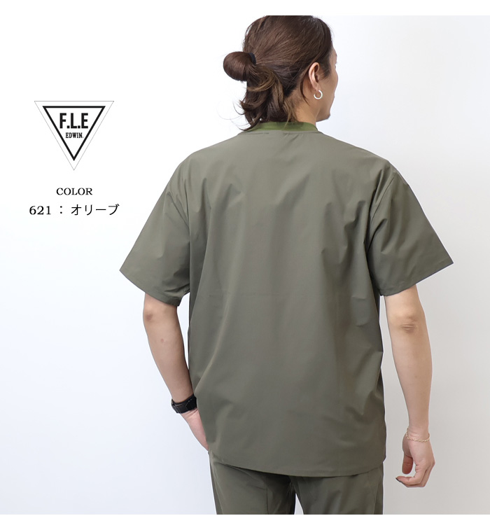 EDWIN（エドウィン） 2026年春夏 F.L.E ワンポイント 半袖Tシャツ プル