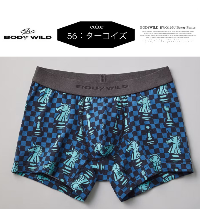 BODY WILD GUNZE グンゼ ボディワイルド ボクサーパンツ チェス