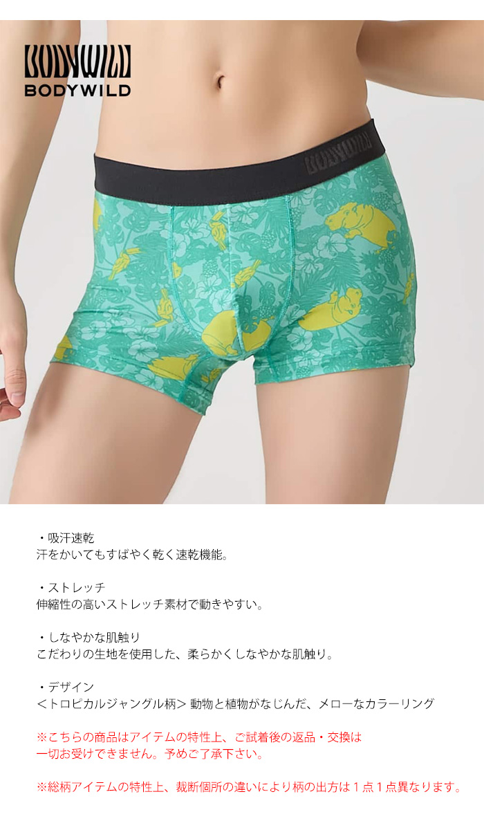 BODY WILD（ボディワイルド） GUNZE グンゼ ボクサーパンツ 前とじ