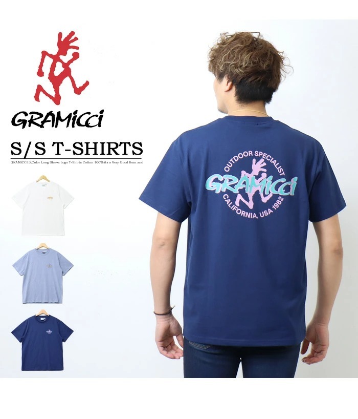 GRAMICCI グラミチ ロゴプリント 半袖Tシャツ バックプリント 半Ｔ