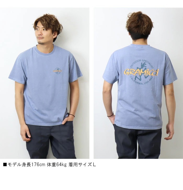 GRAMICCI グラミチ ロゴプリント 半袖Tシャツ バックプリント 半Ｔ