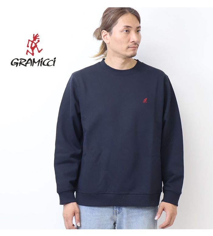 GRAMICCI（グラミチ） ワンポイント クルーネックスウェットシャツ 裏