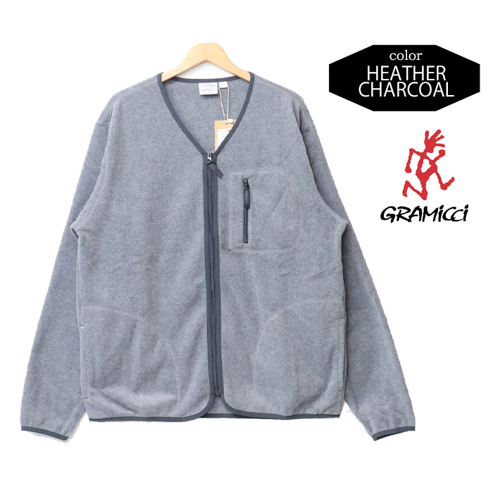 GRAMICCI グラミチ フリースカーディガンジップアップ ライト