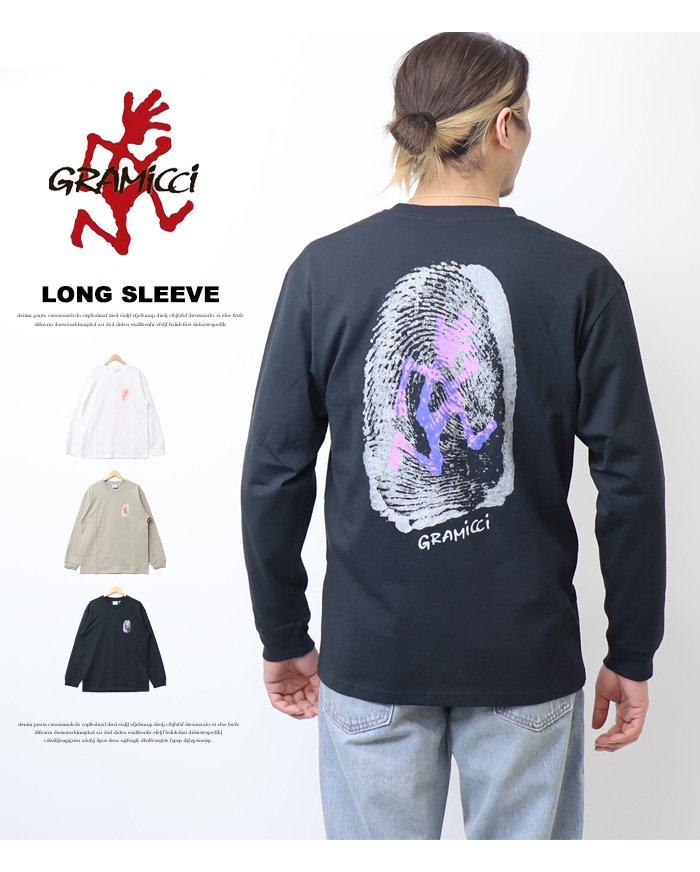Gramicci（グラミチ） THUMBPRINT 長袖Tシャツ ロンT 長T メンズ 送料
