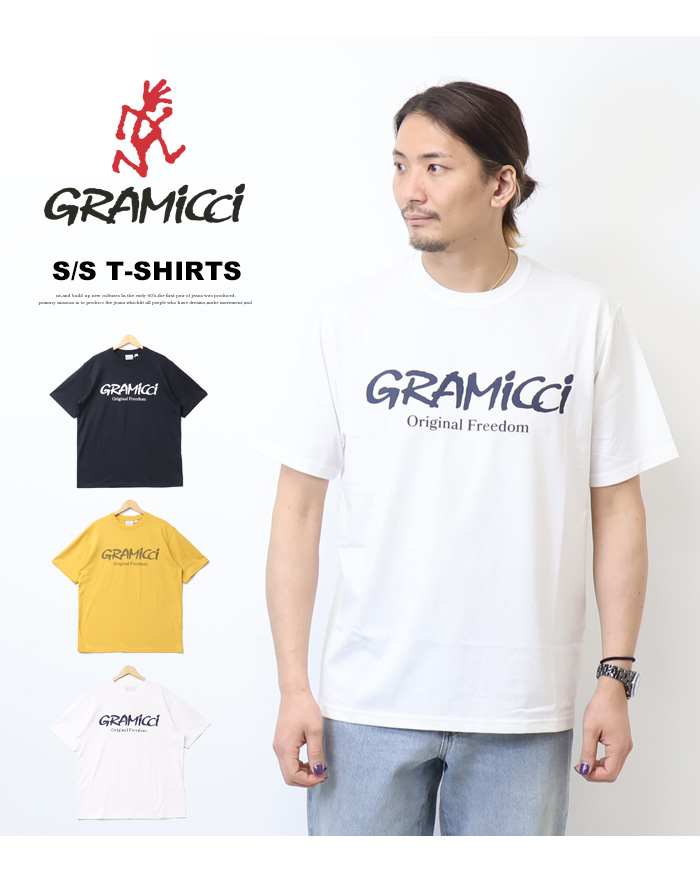 Gramicci（グラミチ） ORIGINAL FREEDOM LOGO 半袖Tシャツ プリント 半