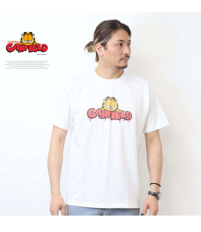 GARFIELD ガーフィールド プリント 半袖Tシャツ 半T メンズ