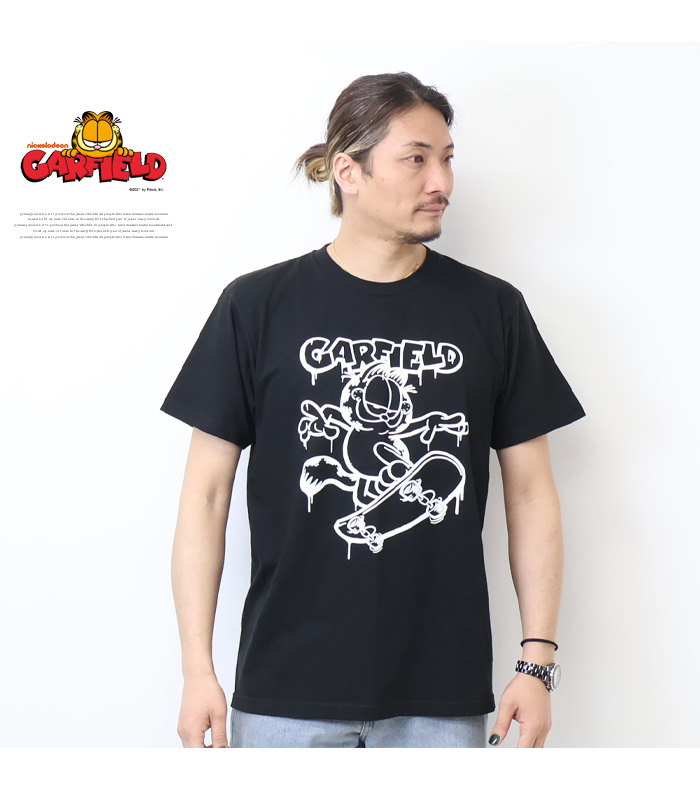 GARFIELD ガーフィールド プリント 半袖Tシャツ 半T メンズ GF2025004