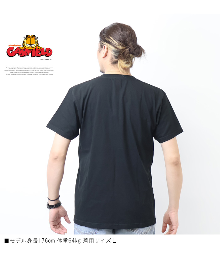 GARFIELD ガーフィールド プリント 半袖Tシャツ 半T メンズ