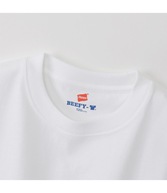 Hanes（ヘインズ） BEEFY ビーフィー キッズ クルーネック 半袖Tシャツ
