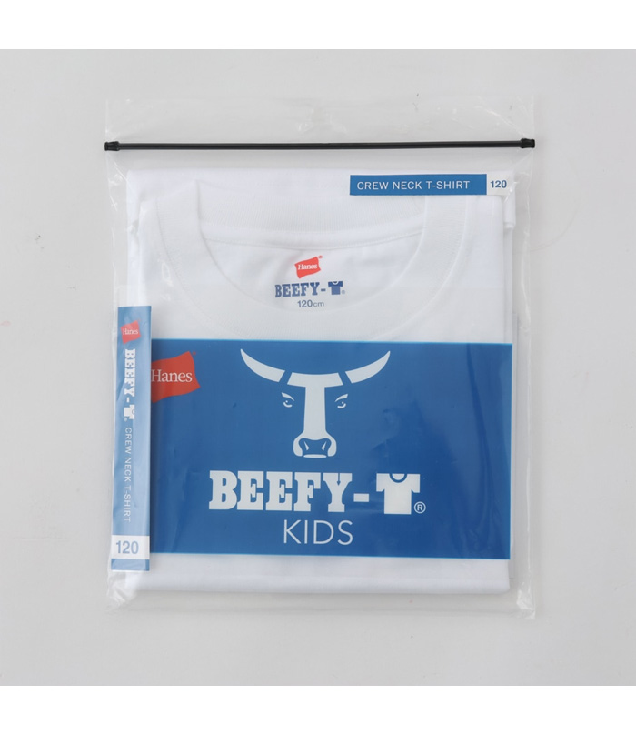 Hanes（ヘインズ） BEEFY ビーフィー キッズ クルーネック 半袖Tシャツ