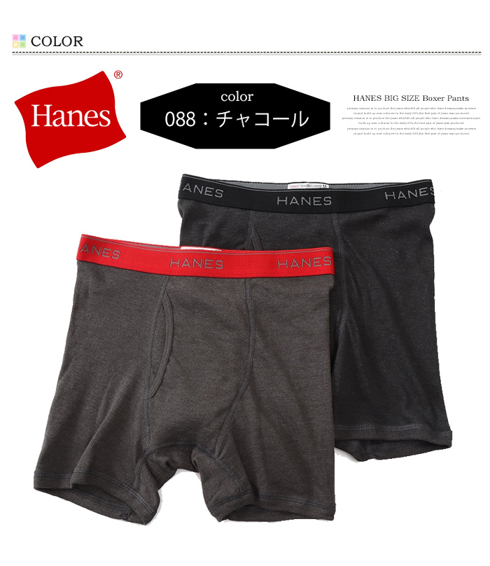 Hanes（ヘインズ） 大きいサイズ 2枚セット ボクサーブリーフ ボクサー