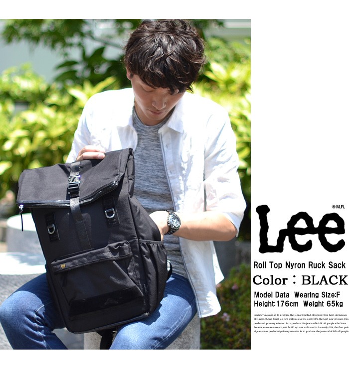 Lee（リー） ロールトップ ナイロン リュック コーデュラナイロン