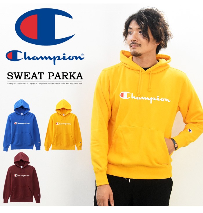 SALE Champion チャンピオン ロゴプリント スウェットパーカー 裏