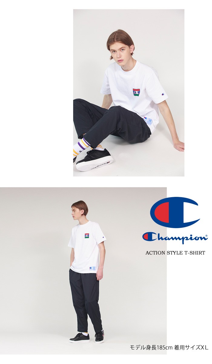 Champion チャンピオン ロゴプリント 半袖 Tシャツ バック