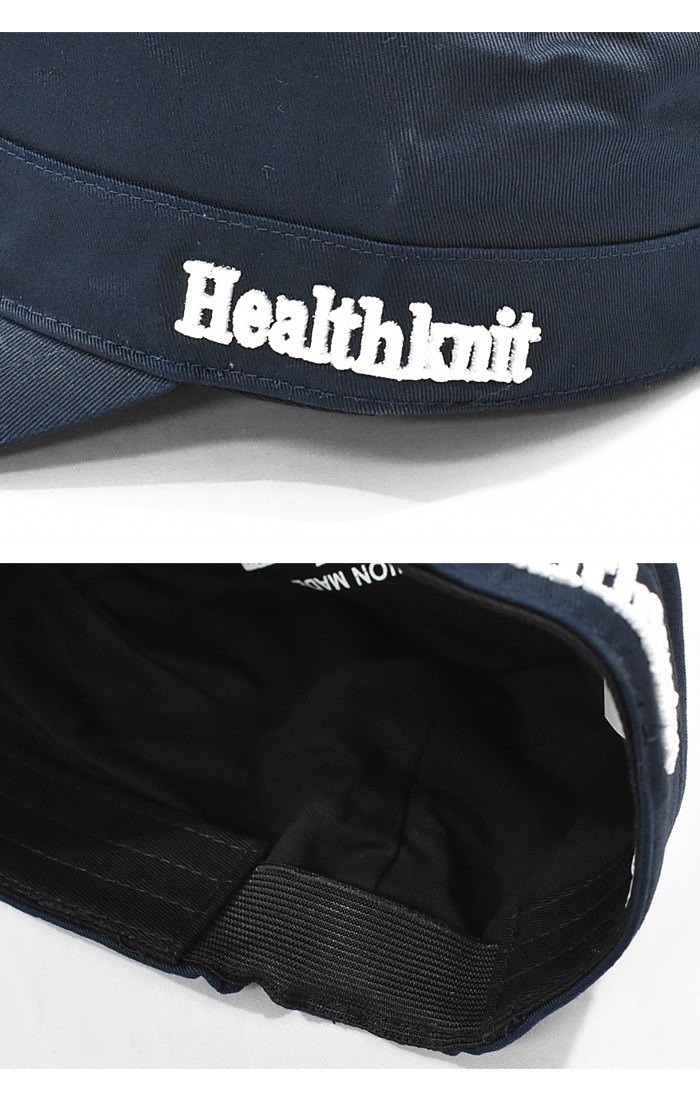 Healthknit ヘルスニット ツイル ワークキャップ ロゴ刺繍
