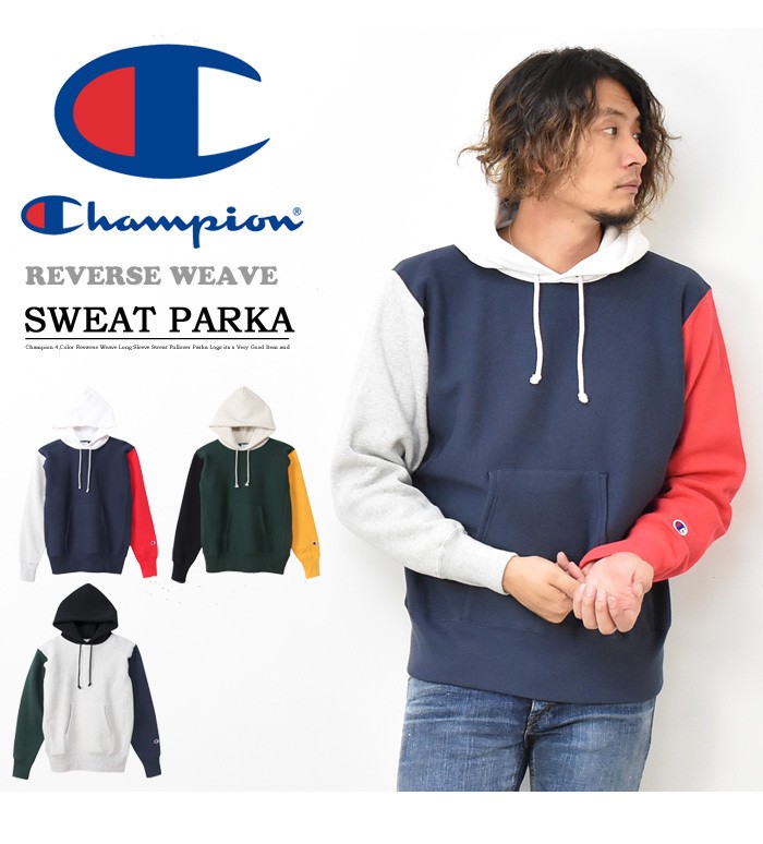 SALE セール Champion チャンピオン リバースウィーブ 袖切り替え