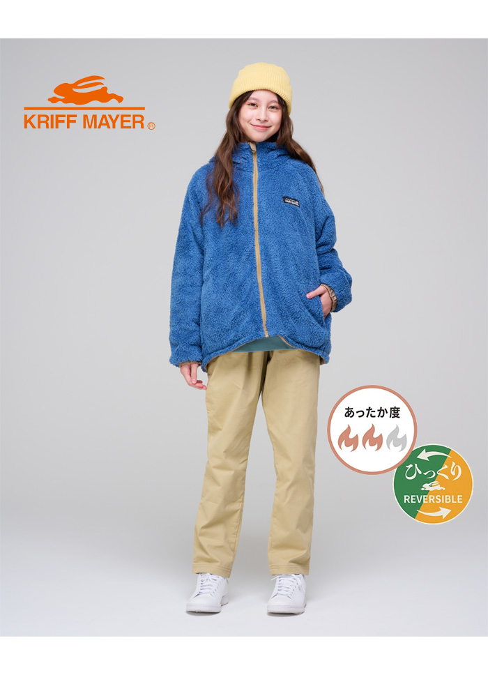 カラフルキャラクター フリースジャケット 160㎝ M リバーシブル KRIFF