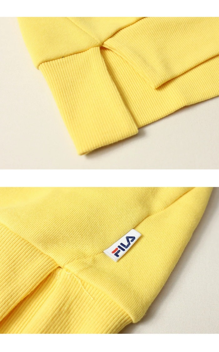FILA フィラ キッズ ファーフリース切り替え スウェットシャツ