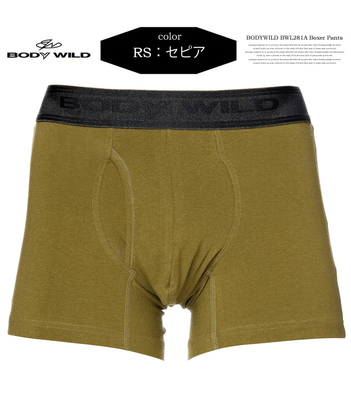 GUNZE グンゼ BODY WILD ボディワイルド ボクサーパンツ 前あき