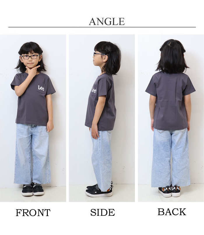 Lee リー キッズ ポケットロゴプリント 半袖 Tシャツ 120cm 130cm