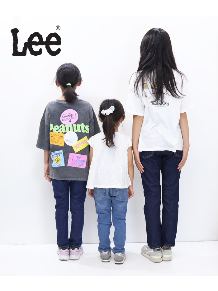 Lee（リー） キッズ ベビー ウエストゴム ストレート デニム ジーンズ